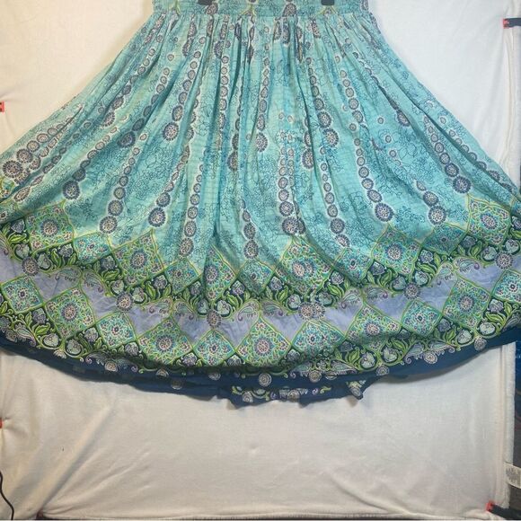 Take Two Vintage Bohemian Floral Midi Skirt Size 1X - Picture 10 of 12